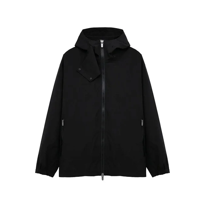 Лёгкая короткая куртка унисекс SHU чёрная