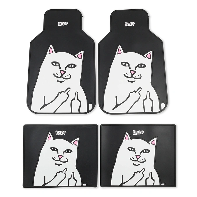 Коврики для автомобиля RIPNDIP Lord Nermal Car Floor Mats Black
